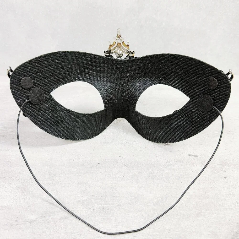 Silver black mask, Masquerade mask, Cosplay mask, ball party mask, Prom mask